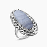 925 Sterling Silver Polychrome Jasper Rings