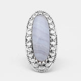 925 Sterling Silver Polychrome Jasper Rings
