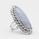925 Sterling Silver Polychrome Jasper Rings