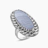 925 Sterling Silver Polychrome Jasper Rings