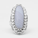 925 Sterling Silver Polychrome Jasper Rings
