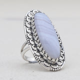 925 Sterling Silver Polychrome Jasper Rings