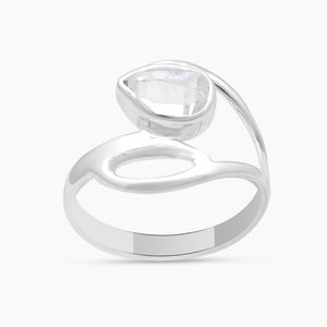 925 Sterling Silver Herkimer Quartz Rings