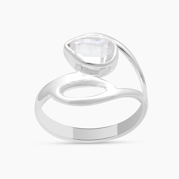 925 Sterling Silver Herkimer Quartz Rings