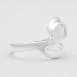 925 Sterling Silver Herkimer Quartz Rings