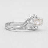 925 Sterling Silver Herkimer Quartz Rings