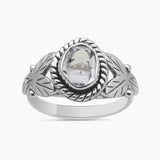 Herkimer quartz Silver Rings