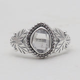Herkimer quartz Silver Rings