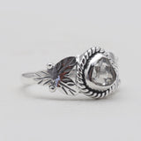 Herkimer quartz Silver Rings