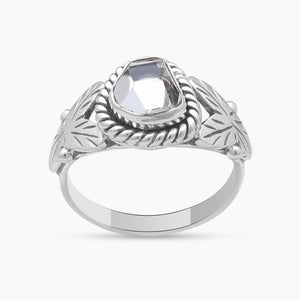 Herkimer quartz Silver Rings