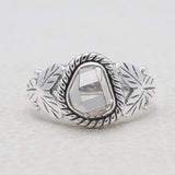 Herkimer quartz Silver Rings