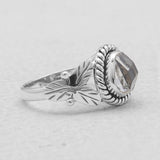 Herkimer quartz Silver Rings