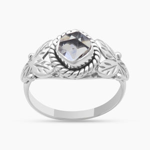 Herkimer quartz Silver Rings