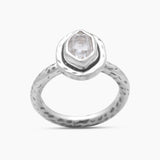 925 Silver Herkimer Quartz Rings