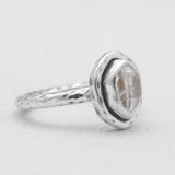 925 Silver Herkimer Quartz Rings