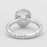 925 Silver Herkimer Quartz Rings