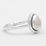 925 Silver Herkimer Quartz Rings