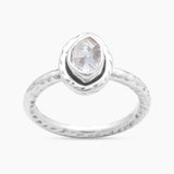 925 Silver Herkimer Quartz Rings