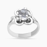925 Sterling Silver Herkimer Quartz Ring