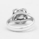 925 Sterling Silver Herkimer Quartz Ring