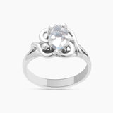 925 Sterling Silver Herkimer Quartz Ring