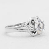 925 Sterling Silver Herkimer Quartz Ring