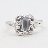 925 Sterling Silver Herkimer Quartz Ring