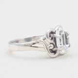 925 Sterling Silver Herkimer Quartz Ring