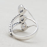 Herkimer Quartz Silver Rings