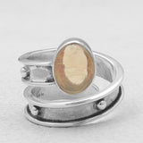 Ethiopian Opal Silver Rings