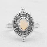 925 Sterling Silver Ethiopian Opal Rings