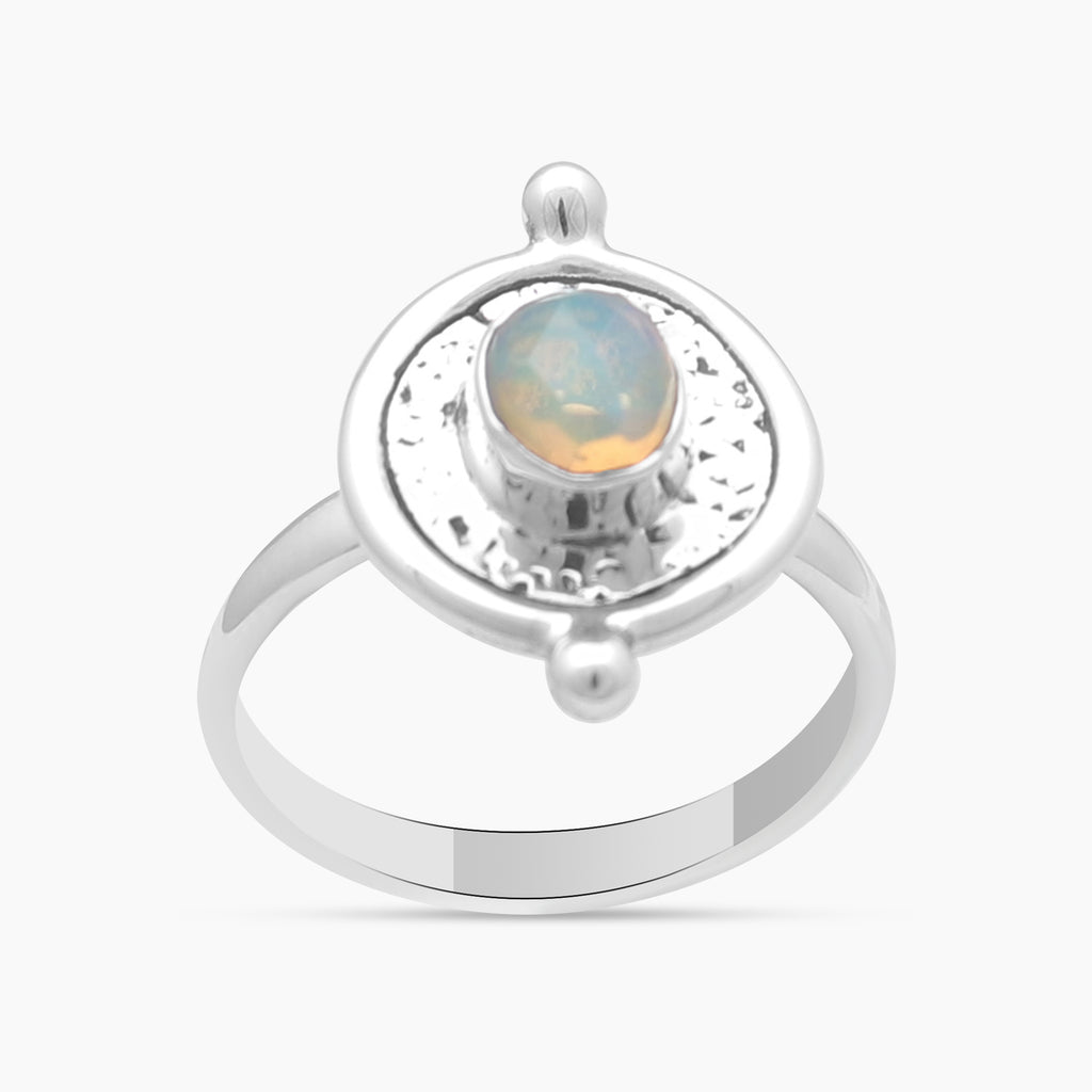 925 Sterling Silver Ethiopian Opal Rings