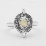 925 Sterling Silver Ethiopian Opal Rings
