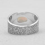 Ethiopian Opal Silver Rings