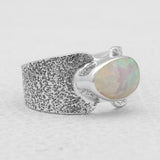 Ethiopian Opal Silver Rings