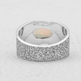 Ethiopian Opal Silver Rings
