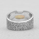 Ethiopian Opal Silver Rings