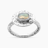 925 Sterling Silver Ethiopian Opal Rings