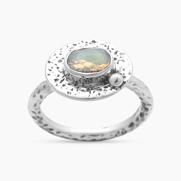 925 Sterling Silver Ethiopian Opal Rings