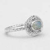 925 Sterling Silver Ethiopian Opal Rings