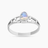 Natural Ethiopian Opal 925 Sterling Silver Rings