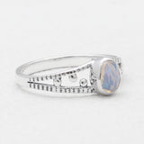 Natural Ethiopian Opal 925 Sterling Silver Rings