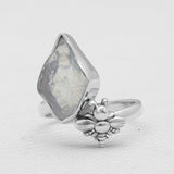 Natural Aquamarine Silver Rings