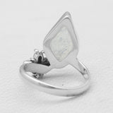 Natural Aquamarine Silver Rings