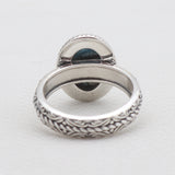 Rainbow Calsilica Silver Rings