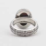 Rainbow Calsilica Silver Rings