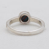 925 Sterling Silver Rainbow Calsilica Rings