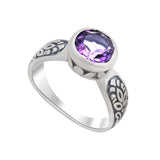 Amethyst Silver Ring