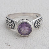 Amethyst Silver Ring