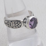 Amethyst Silver Ring